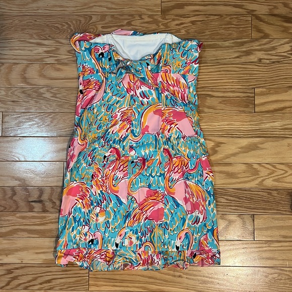Lilly Pulitzer flamingo dress - Picture 2 of 4